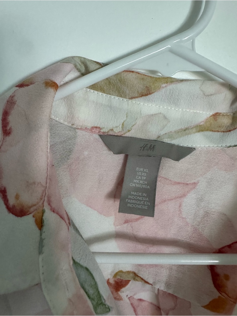 Lightweight Floral Semi-Sheer Button-Up Blouse - Pink Multi - Picture 3 of 5